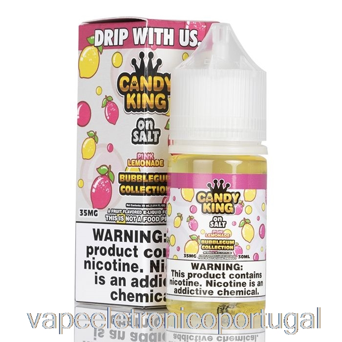 Vape Eletrônico Coleção Chiclete Limonada Rosa - Candy King On Salt - 30ml 50mg